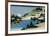 36 Views of Mount Fuji, no. 34: The Lake of Hakone in the Sagami Province-Katsushika Hokusai-Framed Giclee Print