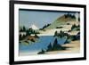 36 Views of Mount Fuji, no. 34: The Lake of Hakone in the Sagami Province-Katsushika Hokusai-Framed Giclee Print