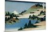 36 Views of Mount Fuji, no. 34: The Lake of Hakone in the Sagami Province-Katsushika Hokusai-Mounted Giclee Print