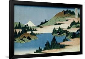 36 Views of Mount Fuji, no. 34: The Lake of Hakone in the Sagami Province-Katsushika Hokusai-Framed Giclee Print