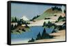 36 Views of Mount Fuji, no. 34: The Lake of Hakone in the Sagami Province-Katsushika Hokusai-Framed Stretched Canvas