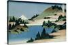 36 Views of Mount Fuji, no. 34: The Lake of Hakone in the Sagami Province-Katsushika Hokusai-Stretched Canvas