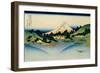 36 Views of Mount Fuji, no. 35: Reflected in Lake Kawaguchi, Seen from the Misaka Pass, Kai Provinc-Katsushika Hokusai-Framed Giclee Print