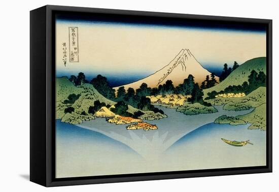 36 Views of Mount Fuji, no. 35: Reflected in Lake Kawaguchi, Seen from the Misaka Pass, Kai Provinc-Katsushika Hokusai-Framed Stretched Canvas