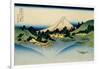 36 Views of Mount Fuji, no. 35: Reflected in Lake Kawaguchi, Seen from the Misaka Pass, Kai Provinc-Katsushika Hokusai-Framed Giclee Print