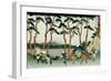 36 Views of Mount Fuji, no. 36: Hodogaya on the Tokaido-Katsushika Hokusai-Framed Giclee Print