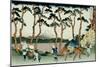 36 Views of Mount Fuji, no. 36: Hodogaya on the Tokaido-Katsushika Hokusai-Mounted Giclee Print