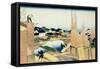 36 Views of Mount Fuji, no. 37: The Timberyard at Honjo-Katsushika Hokusai-Framed Stretched Canvas