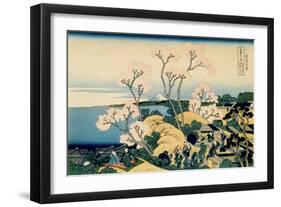 36 Views of Mount Fuji, no. 39: Tokaido Shinagawa-Katsushika Hokusai-Framed Giclee Print