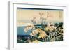 36 Views of Mount Fuji, no. 39: Tokaido Shinagawa-Katsushika Hokusai-Framed Giclee Print