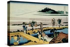 36 Views of Mount Fuji, no. 40: Nakahara in the Sagami Province-Katsushika Hokusai-Stretched Canvas