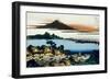 36 Views of Mount Fuji, no. 41: Dawn at Isawa in the Kai Province-Katsushika Hokusai-Framed Giclee Print