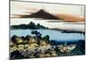 36 Views of Mount Fuji, no. 41: Dawn at Isawa in the Kai Province-Katsushika Hokusai-Mounted Giclee Print