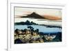 36 Views of Mount Fuji, no. 41: Dawn at Isawa in the Kai Province-Katsushika Hokusai-Framed Giclee Print