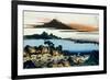 36 Views of Mount Fuji, no. 41: Dawn at Isawa in the Kai Province-Katsushika Hokusai-Framed Giclee Print