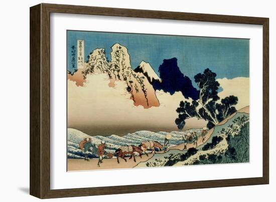 36 Views of Mount Fuji, no. 42: The Back of the Fuji from the Minobu River-Katsushika Hokusai-Framed Giclee Print