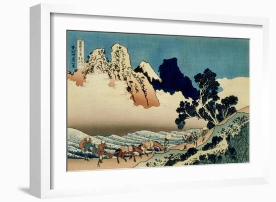 36 Views of Mount Fuji, no. 42: The Back of the Fuji from the Minobu River-Katsushika Hokusai-Framed Giclee Print