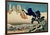 36 Views of Mount Fuji, no. 42: The Back of the Fuji from the Minobu River-Katsushika Hokusai-Framed Giclee Print