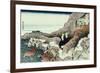 36 Views of Mount Fuji, no. 46: Climbing on Fuji-Katsushika Hokusai-Framed Giclee Print