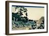 36 Views of Mount Fuji, no. 5: From the Mishima Pass-Katsushika Hokusai-Framed Giclee Print