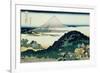 36 Views of Mount Fuji, no. 6: The Coast of Seven Leagues in Kamakura-Katsushika Hokusai-Framed Giclee Print