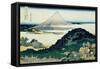 36 Views of Mount Fuji, no. 6: The Coast of Seven Leagues in Kamakura-Katsushika Hokusai-Framed Stretched Canvas