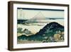 36 Views of Mount Fuji, no. 6: The Coast of Seven Leagues in Kamakura-Katsushika Hokusai-Framed Giclee Print