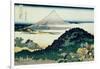 36 Views of Mount Fuji, no. 6: The Coast of Seven Leagues in Kamakura-Katsushika Hokusai-Framed Giclee Print