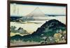 36 Views of Mount Fuji, no. 6: The Coast of Seven Leagues in Kamakura-Katsushika Hokusai-Framed Giclee Print