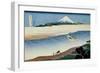 36 Views of Mount Fuji, no. 8: Tama River in the Musashi Province-Katsushika Hokusai-Framed Giclee Print