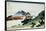 36 Views of Mount Fuji, no. 9: Inume Pass in the Kai Province-Katsushika Hokusai-Framed Stretched Canvas