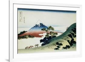 36 Views of Mount Fuji, no. 9: Inume Pass in the Kai Province-Katsushika Hokusai-Framed Giclee Print