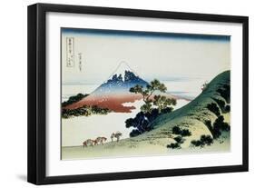 36 Views of Mount Fuji, no. 9: Inume Pass in the Kai Province-Katsushika Hokusai-Framed Premium Giclee Print