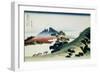 36 Views of Mount Fuji, no. 9: Inume Pass in the Kai Province-Katsushika Hokusai-Framed Premium Giclee Print