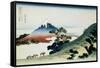36 Views of Mount Fuji, no. 9: Inume Pass in the Kai Province-Katsushika Hokusai-Framed Stretched Canvas