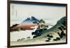 36 Views of Mount Fuji, no. 9: Inume Pass in the Kai Province-Katsushika Hokusai-Framed Giclee Print