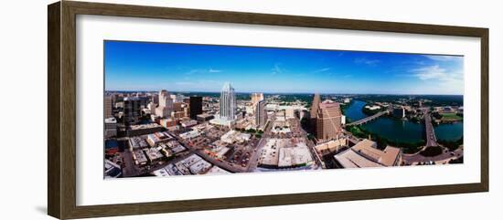 360 Degree View of a City, Austin, Travis County, Texas, USA-null-Framed Photographic Print