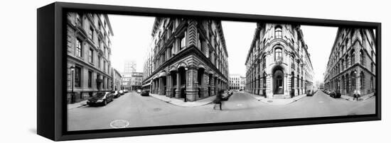 360 Degree View of a City, Montreal, Quebec, Canada-null-Framed Stretched Canvas