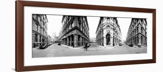 360 Degree View of a City, Montreal, Quebec, Canada-null-Framed Photographic Print