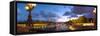 360 Degree View of the Pont Alexandre Iii Bridge at Dusk, Seine River, Paris, Ile-De-France, France-null-Framed Stretched Canvas