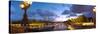 360 Degree View of the Pont Alexandre Iii Bridge at Dusk, Seine River, Paris, Ile-De-France, France-null-Stretched Canvas