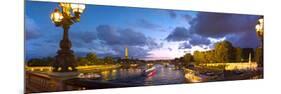 360 Degree View of the Pont Alexandre Iii Bridge at Dusk, Seine River, Paris, Ile-De-France, France-null-Mounted Photographic Print