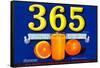 365 Orange Crate Label-null-Framed Stretched Canvas