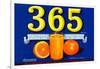 365 Orange Crate Label-null-Framed Art Print