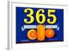 365 Orange Crate Label-null-Framed Art Print