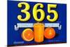 365 Orange Crate Label-null-Mounted Premium Giclee Print