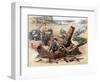 370 Mortar in Action, 1918-Henry Cheffer-Framed Giclee Print