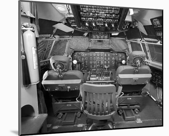 377 Stratocruiser flight deck-null-Mounted Art Print