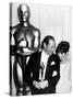 37th Annual Academy Award, 1964. Audrey Hepburn With Rex Harrison for "My Fair Lady"-null-Stretched Canvas