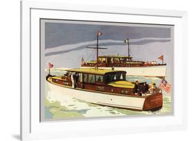 38 Foot Double Cabin Cruiser and 46 Foot Sport Cruiser-Douglas Donald-Framed Premium Giclee Print